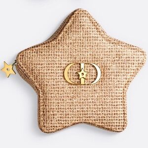 Dior Gold Star-Shaped Cosmetic Pouch
